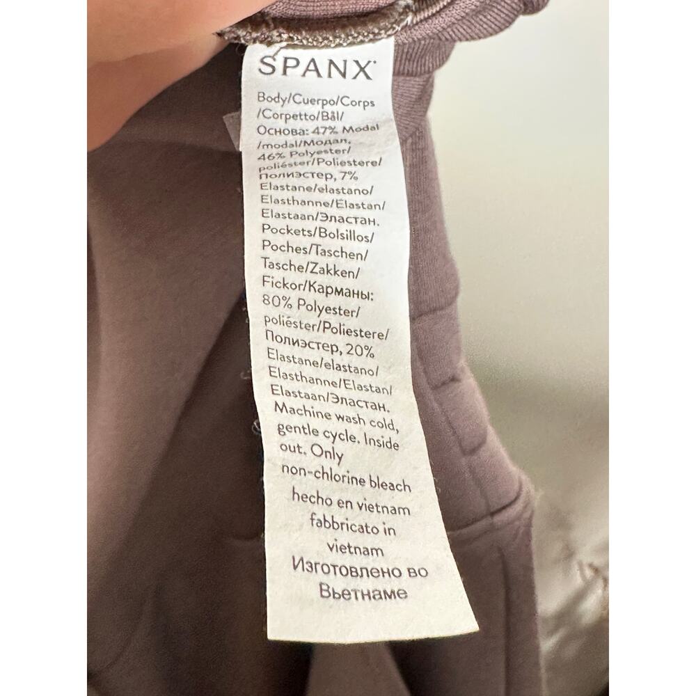 SPANX AirEssentials Sleeveless Wide Leg Jumpsuit Smoke Sz L Tall $148 {3W32} - Picture 5 of 6